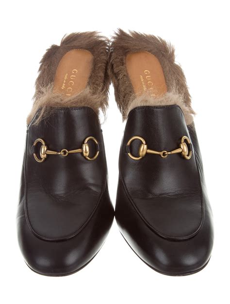 gucci princetown fur mules|mules princetown Gucci occasion.